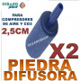 piedra difusora difusor acuario co2 o2 oxigeno compresor 2,5cm X2