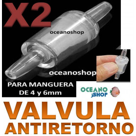 PACK 2UDS Valvula antiretorno para compresores de aire valvula antiretorno acuario aire agua compresor aireador x2