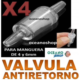 PACK 4 UDS Valvula antiretorno para compresores de aire valvula antiretorno acuario aire agua compresor aireador x4