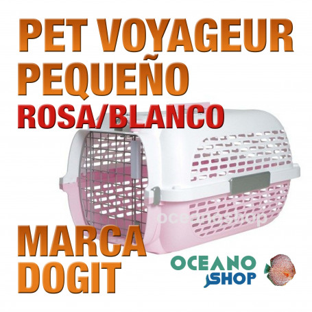 DOGIT PET VOYAGEUR Pequeño  ROSA/BLANCO