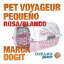 DOGIT PET VOYAGEUR Pequeño  ROSA/BLANCO