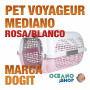 DOGIT PET VOYAGEUR Mediano ROSA/BLANCO