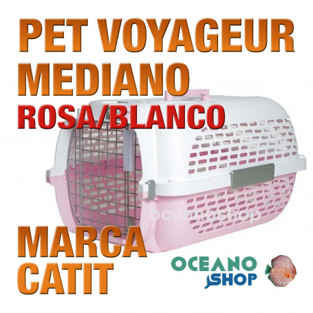 CATIT PET VOYAGEUR MEDIANO ROSA/BLANCO
