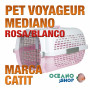 CATIT PET VOYAGEUR MEDIANO ROSA/BLANCO