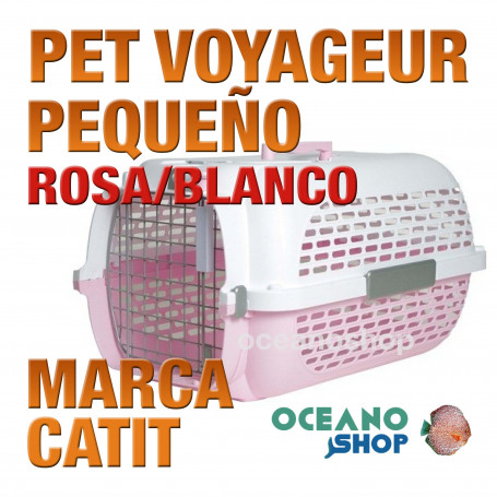 CATIT PET VOYAGEUR PEQUEÑO ROSA/BLANCO