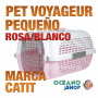 CATIT PET VOYAGEUR PEQUEÑO ROSA/BLANCO