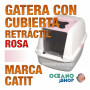 CATIT GATERA CON CUBIERTA RETARCTIL. ROSA