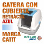 CATIT GATERA CON CUBIERTA RETRACTIL. AZUL