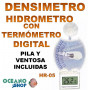 hidrometro densimetro con termometro digital 3 en 1 aleas hr 05
