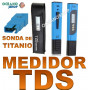 medidor tds osmosis agua sonda titanio calidad minerales prueba