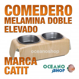 CATIT COMED. MELAMINA DOBLE ELEVADO  230 ml CATIT COMED. MELAMINA DOBLE ELEVADO  230 ml