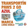 L.W Transportin Paws 2 Go Azul/Gris