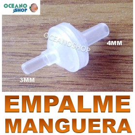 Empalme para manguera de 4mm a 3mm empalme manguera tubo flexible 3 mm 4 mm 4mm 3mm acuario jardin