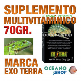 EXO TERRA  MULTIVITAMÍNICO 70g EXO TERRA  MULTIVITAMÍNICO 70g