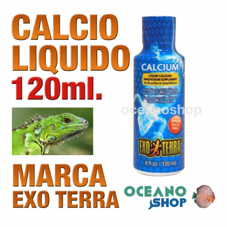 EXO TERRA CALCIUN LIQ - 120 ML