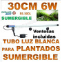 rs 300l 6w electrical tubo sumergilble blanco plantas acuarios pantalla