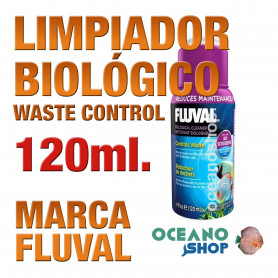 Limpiador Biológico Fluval (Waste Control) - 120ml Limpiador Biológico Fluval (Waste Control) - 120ml