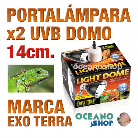portalámparas-domo-x2-uvb-peq-14-cm