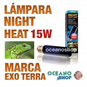 LÁMPARA REPTILES NIGHT HEAT 15W Exo Terra lámpara-reptiles-night-heat-15w-exo-terra