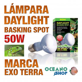 LÁMPARA REPTILES DAYLIGHT BASKING SPOT 50W Exo Terra lámpara-reptiles-daylight-basking-spot-50w-exo-terra