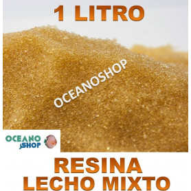 Resina lecho mixto ( 1 litro ) resina lecho mixto osmosis desmineralizar agua acuario marino desionizar desionizadora desmineralizar agua marina salada
