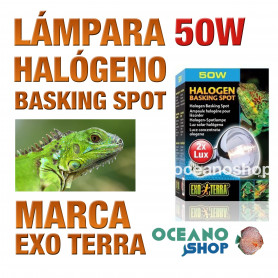 LÁMPARA REPTILES HALÓGENO BASKING SPOT 50W Exo Terra lámpara-reptiles-halógeno-basking-spot-50w-exo-terra