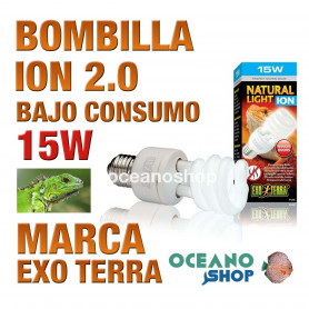 BOMBILLA REPTILES ION 2.0 BAJO CONSUMO 15W Exo Terra bombilla-reptiles-ion-20-bajo-consumo-15w-exo-terra