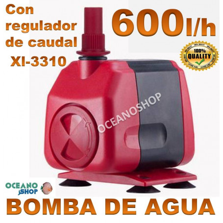 bomba xilong xl 3310 600lh agua acuario sumergible regulable