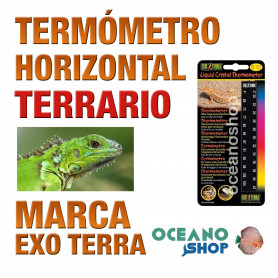 TERMÓMETRO HORIZONTAL TERRARIOS REPTILES CRISTAL LÍQUIDO Exo Terra termómetro-horizontal-terrarios-reptiles-cristal-líquido-exo-terra