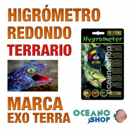 HIGRÓMETRO REDONDO ANALÓGICO TERRARIOS ANFIBIOS Exo Terra higrómetro-redondo-analógico-terrarios-anfibios-exo-terra
