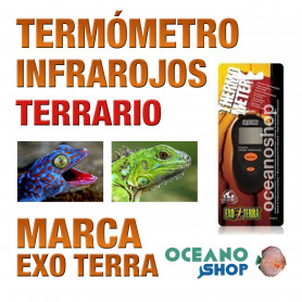 TERMÓMETRO INFRAROJOS DIGITAL TERRARIOS REPTILES Exo Terra termómetro-infrarojos-digital-terrarios-reptiles-exo-terra