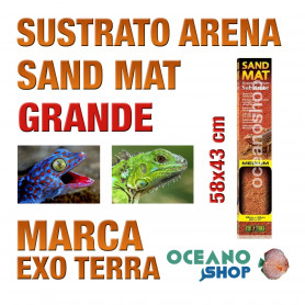 SUSTRATO ARENA SAND MAT PARA TERRARIO REPTILES Grande 58x43cm Exo Terra sustrato-arena-sand-mat-para-terrario-reptiles-grande-58x43cm-exo-terra