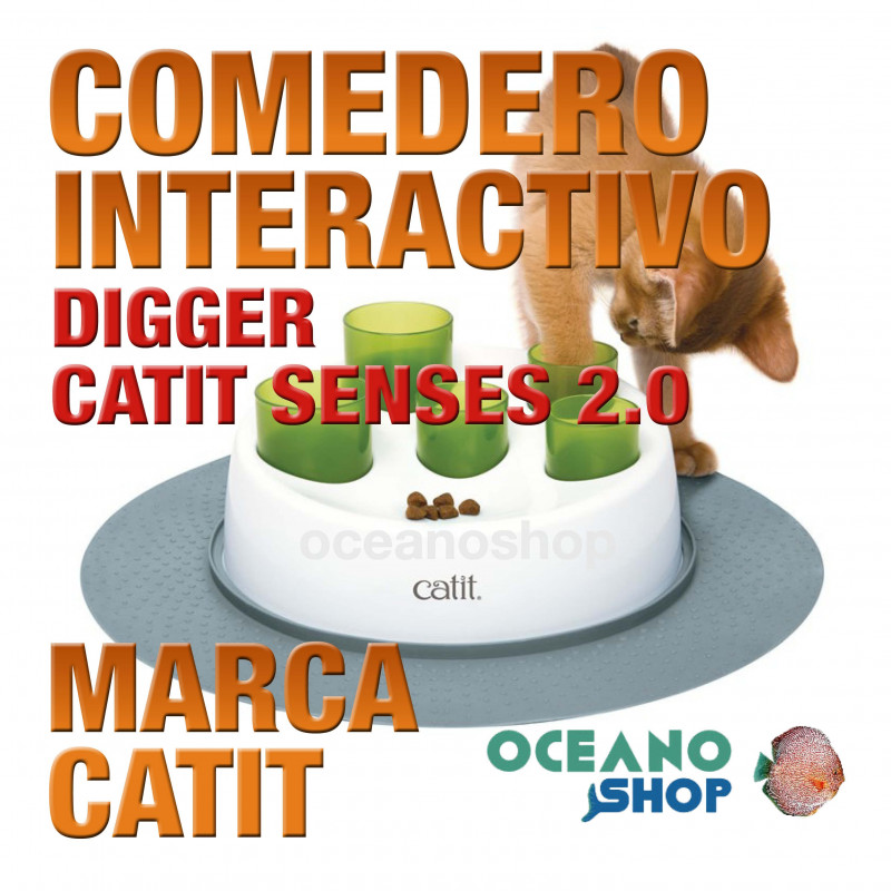 Digger Senses 2.0 Comedero Interactivo Para Gatos 