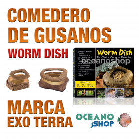 COMEDERO DE GUSANOS WORM DISH PARA REPTILES Exo Terra comedero-de-gusanos-búfalo-worm-dish-para-reptiles-exo-terra