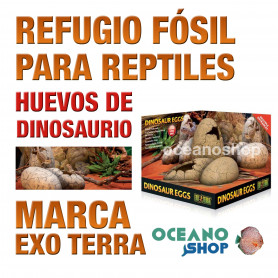 REFUGIO FÓSIL PARA REPTILES HUEVOS DE DINOSARIO Exo Terra