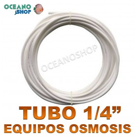 Tubo blanco 1/4" osmosis PRECIO POR METRO Tubo blanco 1/4" osmosis PRECIO POR METRO