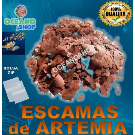artemia escamas alevines discos copos salina huevos criar discos