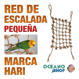 RED DE ESCALADA DE ABACÁ 100% NATURAL PARA PÁJAROS Pequeña 41x62cm Hari red-de-escalada-de-abacá-100-natural-para-pájaros-pequeña-41x62cm-hati