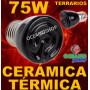 LAMPARA BOMBILLA 99% CALOR 75W CERAMICA TERMICA REPTIL terrario TORTUGA PAJARO