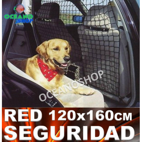 red seguridad coche perro gato mascota bultos 120x160 cm