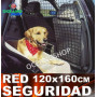 red seguridad coche perro gato mascota bultos 120x160 cm