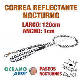 CORREA PERRO REFLECTANTE NOCTURNO DE CALIDAD 120CM LARGO L12 2936 CORREA PERRO REFLECTANTE NOCTURNO DE CALIDAD 120CM LARGO L12 2936