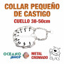 COLLAR DE CASTIGO PERRO CUELLO Peq 38-50cm ANCHO 3cm ADIESTRAMIENTO L13 1944