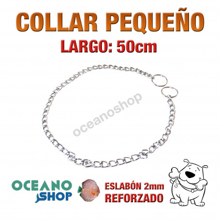 COLLAR 50cm PERRO 2 MODOS NORMAL Y ESTRANGULADOR Peq L18 1934