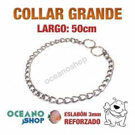 COLLAR 50cm PERRO 2 MODOS NORMAL Y ESTRANGULADOR Gde L19 1935 COLLAR 50cm PERRO 2 MODOS NORMAL Y ESTRANGULADOR Gde L19 1935
