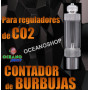 regulador co2 burbujas contador cuenta acuario bombona