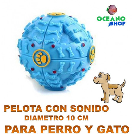 Pelota Sonido Comida Diametro 10cm D18 27423