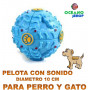 Pelota Sonido Comida Diametro 10cm D18 27423
