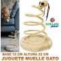 JUGUETE BASE PELUCHE 16 CM MUELLE ESPIRAL 22 CM RATÓN D28 7028