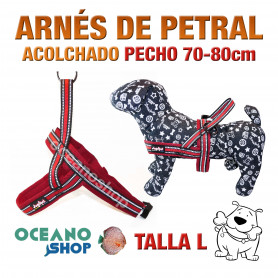 ARNÉS REFORZADO TALLA L PETRAL AJUSTABLE PERRO PECHO 70-80cm L42L 3404 63405 ARNÉS REFORZADO TALLA L PETRAL AJUSTABLE PERRO PECHO 70-80cm